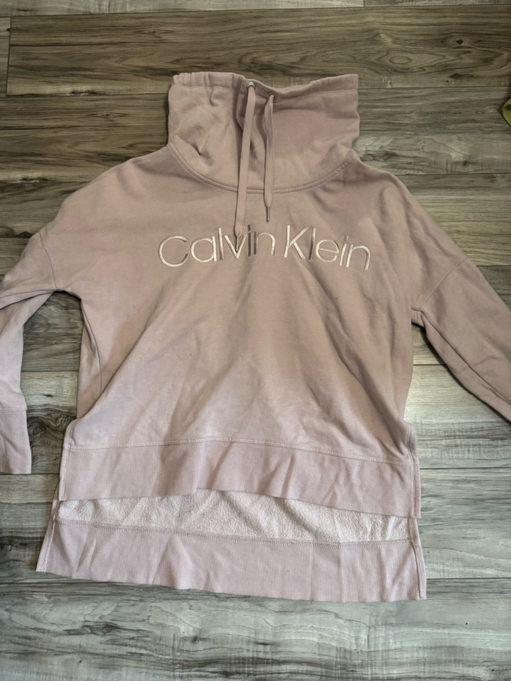 Calvin Klein light pink cow neck sweat shirt